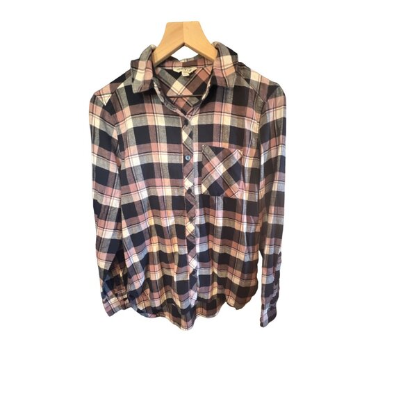 Orvis Women's Pink Plaid Flannel Button Up Shirt Size S - Picture 2 of 5